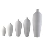 Cavinn White Matt Ceramic Bottle Vase S