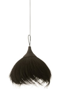 J-Line hanging lamp Ball - grass - black