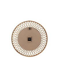 J-Line klok Wonder - rotan - naturel/wit - large - Ø 61.5 cm