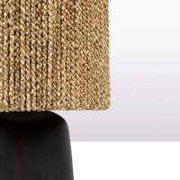 The Chalki Table Lamp - Black Natural