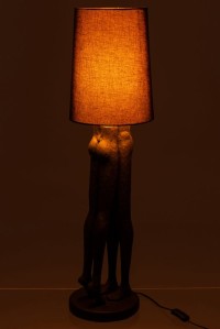 J-Line lamp Couple - polyresin - black