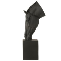 J-Line Paard Op Voet  Magnesiumoxide Zwart Large