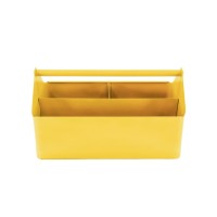 Opbergdoos - Organizer - Metaal - Geel - 30x17x17cm