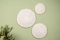 Kathelle White Poly Round Coral Shaped Wallpanel S