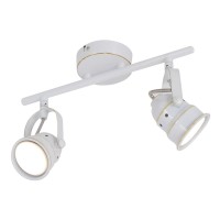 2 -Ser LED ceiling spot "Shabspo" 2x GU10, max. 20W per base, 30 cm long