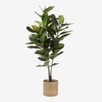 Atlantic Plantenmand - Set van 2 - H20 x Ø20 cm - Zeegras - Lichtbruin