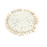 De Seagrass Shell Coaster - Wit