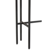 J-Line console Marmer - steen/ijzer - wit/zwart