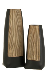 J-Line vase Maria Lang - ceramic - black - large