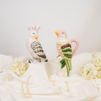 VASE- Bird-dolomiet-roze-12*9*23cm