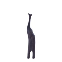 Urte Brown Mango Wood Elephant Shaped Statue M