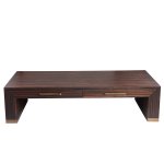Tiess Brown Wooden Veneer Coffeetable 2 Drawers