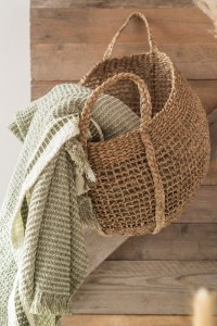 J-Line Set Of 2 Baskets Tosai Seagrass Natural