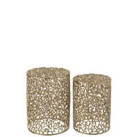 J-Line S/2 Bijzettafel Aluminium Goudkleurig