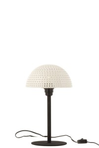 J-Line table lamp Mushroom Balls - metal - white/black - small