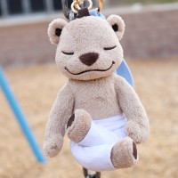 Meddy Teddy Keychain, Blue, 19cm excl. cord, w20-bs