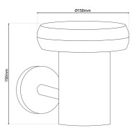 LED outdoor wall light "mushroom"
