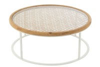 J-Line Coffee table Mati Spruce/Metal Natural/White