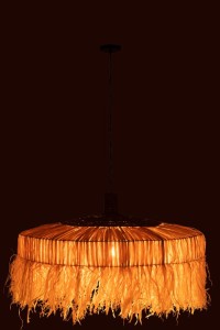 J-Line hanging lamp Round - jute - natural