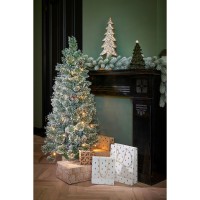 Vandans Kunstkerstboom met LED Verlichting en Timerfunctie - H120 x Ø60cm - Groen