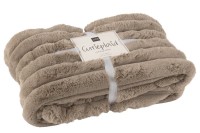 J-Line Plaid Large Corduroy Polyester Taupe