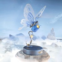 Robotime, 3D DIY Kunststof Bouwpakket Vlinder/ Butterfly Blue, MI05B, 15,5x14,5x23cm