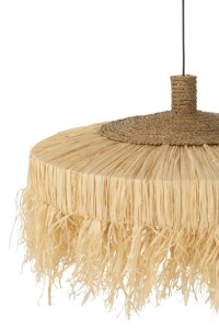 J-Line hanging lamp Round - jute - natural