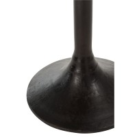 J-Line Tafel Bar Rond Hout/Metaal Naturel/Zwart