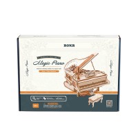 Music box Wood DIY 3D Magic Piano, Robotime, AMK81, 14x12.5x17c