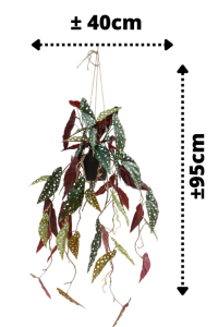 Begonia Maculata Artificial Hanging Plant 95cm