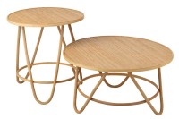 J-Line side table Balia - rattan - natural - large