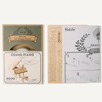 Robotime, 3D Houten Puzzel Muziekinstrument Piano, TG402, 12,5x11x13,2xcm