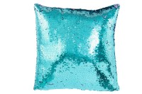 J-Line Cushion Reversible Sequin Blue/Purple