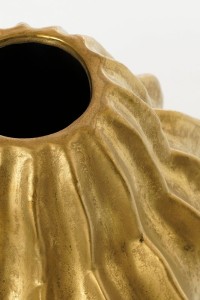 Altea Vase - H28 x Ø25 cm - Ceramic - Gold