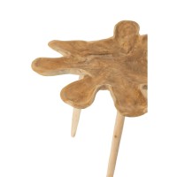 J-Line bijzettafel Splash - hout - naturel - set van 6