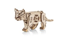 DIY 3D Mechanical Wooden Puzzle, Kitten, Eco Wood Art, 3830, 35.1X8.4X14.5