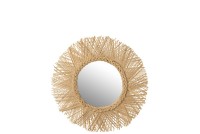 J-Line mirror Braid - rattan - natural