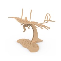 Ilo Build 3D Houten Modelbouw Lilienthal's Glider, NUI-107, 22x18x15cm