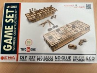 Eco Wood Art 2 in 1 Board Game, Senet and Ur, 1355, 34,5x14x6cm