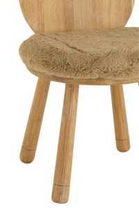 J-Line chair Child Bear - wood - natural