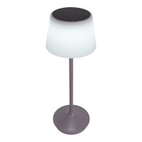 Solar battery lamp "Emmi" 38 cm high, umbrella Ø 13 cm, metal in blackberry and white plastic, for the outdoor area, dimmable CCT.