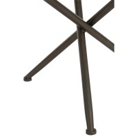 J-Line tafel Rond - hout/glas - bruin - small