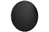 J -Line Spiegel Round High edge - Metal/Glass - Gold - Large - Ø 110 cm