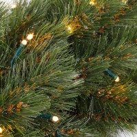 Forest Frosted Guirlande Swag met LED Verlichting - L180 cm - Groen