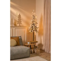 Lodge Kunstkerstboom met Verlichting en Timer- en Dimfunctie - H155 x  Ø48 cm - Groen
