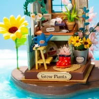 Robotime, DIY Huisje Dreaming Terrace Garden, DS030, 9x9x9,6cm