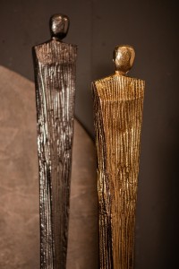 Symon BrownGold Alu Man Shape Statue L