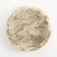 Finnos Bowl - H6 x Ø25 cm - Marble - Beige