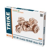 Eco Wood Art 3D Wooden Puzzle Trike, 2918, 22.6x11.1x11.1cm