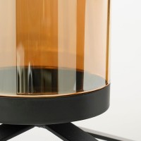 Kerstkandelaar - Set van 2 - L20 x B11 x H32 cm - IJzer - Zwart, Goud
